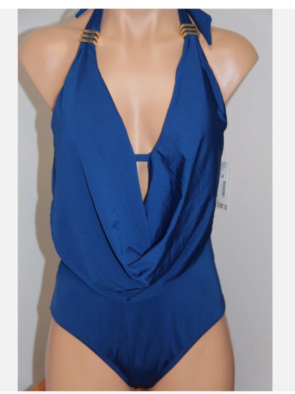 NWT Bar III Swimsuit Bikini One 1 piece Monokini Indigo